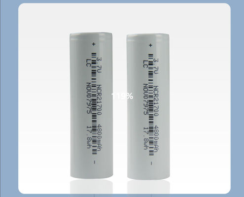 quality  21*70mm Rechargeable Flashlight Battery 21700 3.7 V Li Ion Battery 4800mah factory