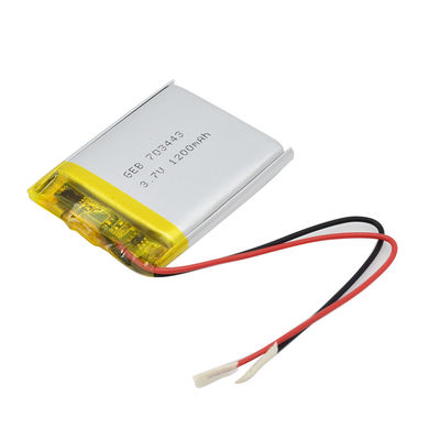 0.2C 3.7v 1200mah Lithium Ion Polymer Battery