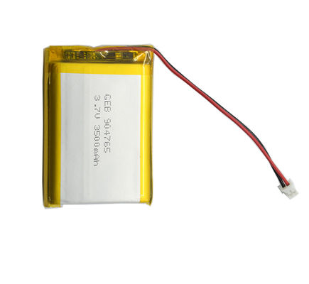 rechargeable 904765 li-polymer 3.7v 3500mAh lipo battery with connector