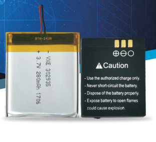 Wear  for lithium ion battery  3.7V280mAh