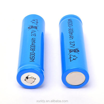 Rechargeable 14500 Lifepo4 3.2 V 600mah Battery 800times Cycle Life
