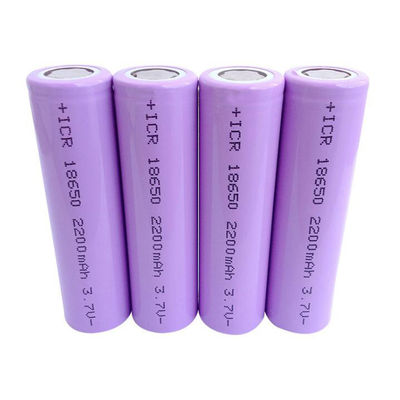 1800mAh 2200mah 2400mah 2600mah 3.7 V 18650 Rechargeable Lithium Battery 1C