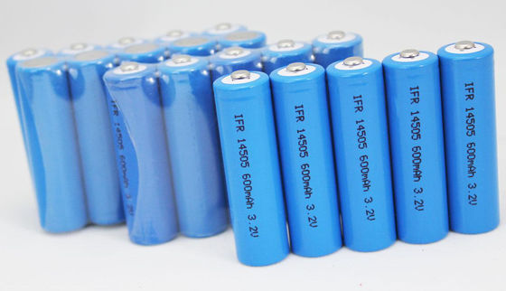 14500 3.2V600mah Lithium LiFePO4 Battery
