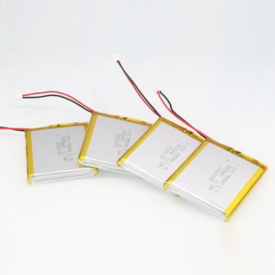 Square Rechargeable Lithium Ion Polymer Battery Pack 3.7 V 3000mAh  11.1Wh