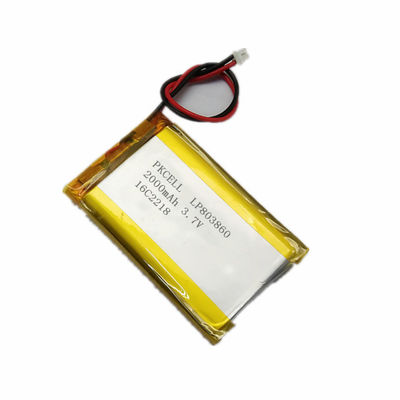 5mm High Temperature Lithium Ion Battery 3.7 V 200mah Lipo Battery With UL CE