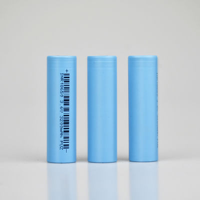 11.744Wh INR18650 3200mAh Lithium Cylindrical Battery Deep Cycle Cell